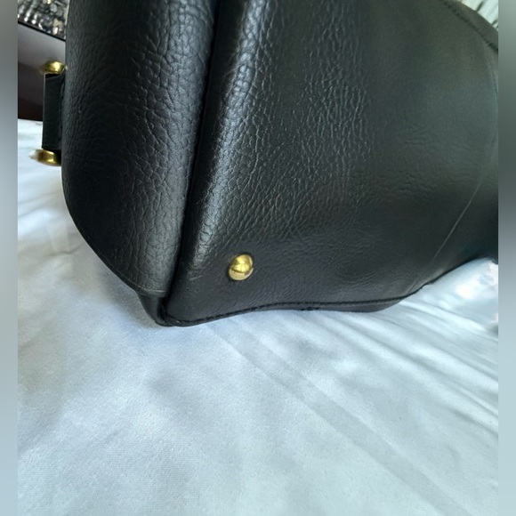 Madewell Glasgow Leather Black Satchel Bag - Picture 6 of 16